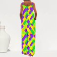 thumbnail image 5 of Moxiu Womens Sequin Jumpsuits Dressy Mardi Gras Outfit for Women Mardi Gras Glitter Printed Wide Leg Jumpsuit Overalls Trendy Adjustable Strappy Rompers 2025 Multicolor,L, 5 of 7