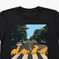 thumbnail image 4 of Dinosaur Nugget Crosswalk Graphic T-Shirt, Funny Prehistoric Street Scene Tee, 4 of 9