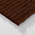thumbnail image 4 of Zebrux Non Slip Thick Shaggy Chenille Bathroom Rugs, Bath Mats for Bathroom Extra Soft and Absorbent - Striped Bath Rugs Set for Indoor/Kitchen (20 x 30 + 15 x 23'', Brown), 4 of 4
