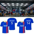 thumbnail image 2 of Ted Lasso AFC Richmond Kent ROJAS Classis Jersey Cosplay Crewneck Short Sleeve T-shirt, 2 of 3