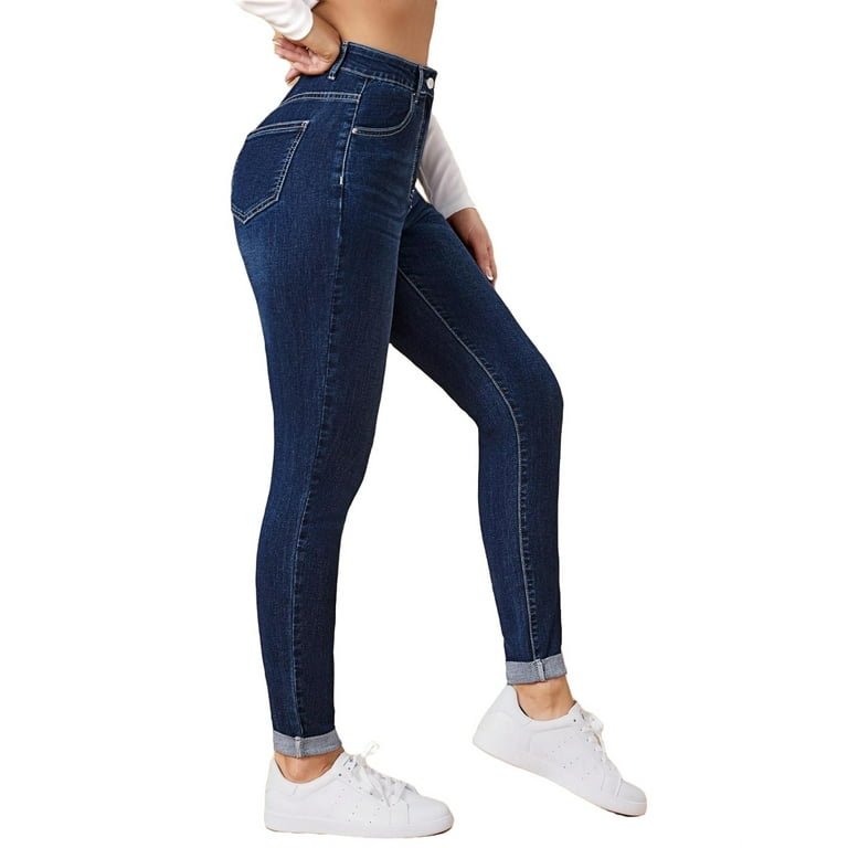 Dark blue jeans walmart 2025