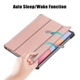 thumbnail image 5 of TOP SHE Case for 2021 Samsung Galaxy Tab S7 FE (12.4", Model SM-T730), Tab S7 Plus 12.4-inch Case (SM-T970) - PU Leather Hard Plastic Case, Slim Lightweigt Smart Stand Trifold Flip Cover (Rosegold), 5 of 10