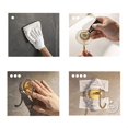 thumbnail image 4 of Paquete de 5 ganchos adhesivos para toallas, fácil de instalar, acero inoxidable acrílico, resistente, resistente al agua, a prueba de óxido, moderno, decorativo, bonito baño, 4 of 5