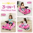 thumbnail image 4 of Costway 12V Ride on Toy Car Electric Go Kart with Cleaning Fun & Remote Control Rose red, 4 of 10