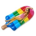 thumbnail image 4 of Flotador inflable para piscina, balsa con forma de paleta, tumbona para piscina, juguetes de fiesta en la playa para niños y adultos, 59" x 31,5", 4 of 4