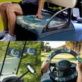 thumbnail image 2 of Jeiento Butterfly Moon Golf Cart Seat Covers 4 Pack with Golf Cart Steering Wheel Cover and 2PCS Golf Cart Flags 2 Seat Golf Cart Cushion Cover Steering Wheel Cover Protector Mini Flags, 2 of 5