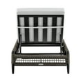 thumbnail image 5 of Felicia Outdoor Patio Adjustable Chaise Lounge Chair in Aluminum with Grey Rope and Cushions, 5 of 10