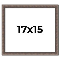 17x15 Frame Silver Real Wood Picture Frame Width 1.25 Inches | Interior Frame Depth 0.5 Inches |
