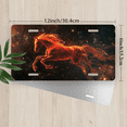 thumbnail image 2 of 1 Pcs 2D Flat License Plate Covers & Frames, Flaming Horse in For Decorative Front, Waterproof For Decoration Aluminum License Plate Covers & Frames Cover For Men Women, 12" X 6", 2 of 6