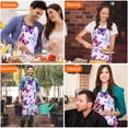 thumbnail image 7 of Pink Butterfly Pattern Apron-Garden Aprons for Women with Pockets-Cotton Linen Waterproof Kitchen Cooking Gardening Aprons Adjustable for Kitchen,Cooking,BBQ and Salon 33x27 Inch, 7 of 7