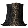 thumbnail image 6 of Leopard Print Blanket Soft Cozy Warm Throw Blanket for Couch, Plush Fuzzy Flannel Fleece Blankets for Sofa, Chic Abstract Black Brown Animals Texture Bed Blankets Lightweight Gifts for Women, 50"x80", 6 of 9