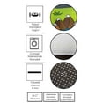 thumbnail image 5 of LaModaHome Area Rug Non-Slip - Brown Knitting Soft Machine Washable Bedroom Rugs Indoor Outdoor Bathroom Mat Kids Child Stain Resistant Living Room Kitchen Carpet 2.7 x 6.6 ft, 5 of 5
