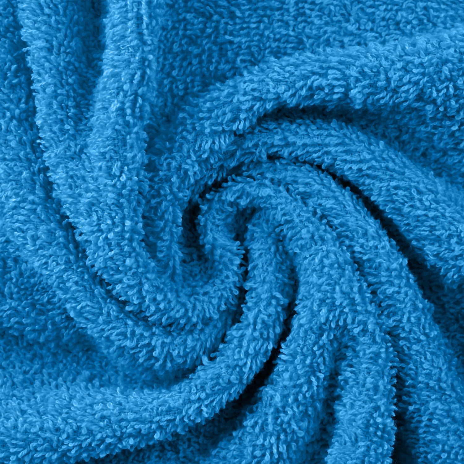 Superior Eco-Friendly Cotton Solid 12-Piece, Aster Blue, Towel Set