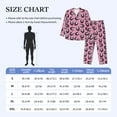 thumbnail image 4 of Naloa Cute Panda Men’s Pajamas Set - Long Sleeve Button Down Sleep Shirt and Pajama Bottoms Sleepwear Set-Small, 4 of 7