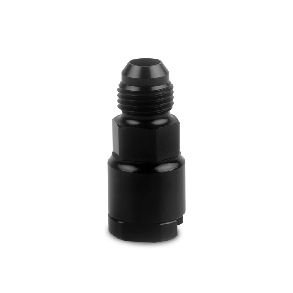 6AN Fuel Adapter Fitting to 5/16" Quick Connect W/Thread Female BLACK