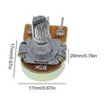 thumbnail image 3 of Potenciómetro lineal WH148 de 5 uds., resistencia de potenciómetro giratorio lineal de 15mm (5K), 3 of 4