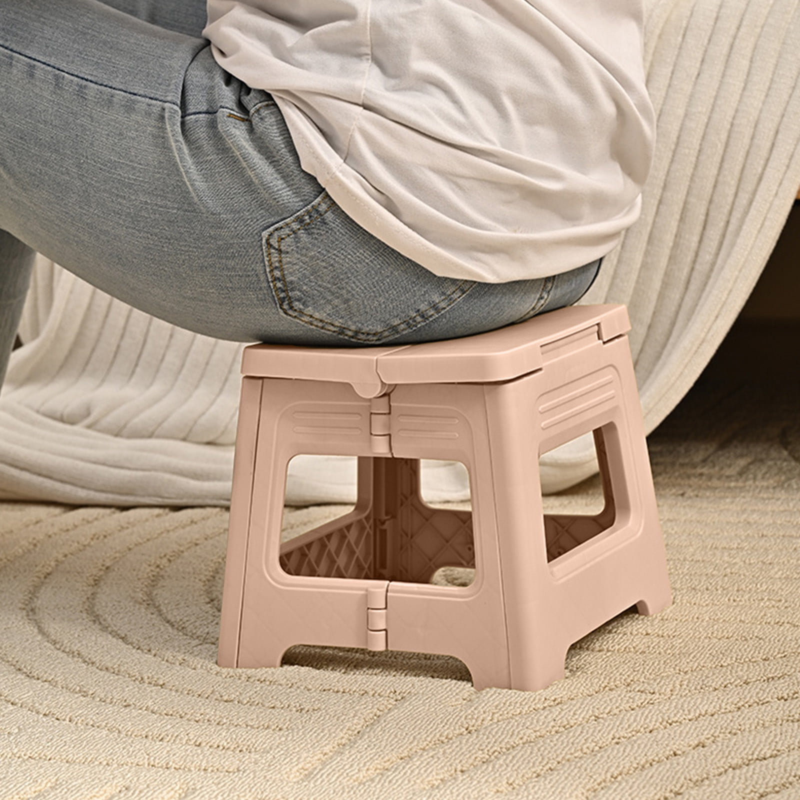 Taotanxi Tabouret Pliant Gain de Place pour Maison Bureau Extérieur Design Léger