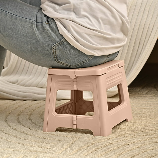Wzzjkit Tabouret Pliant Gain de Place pour Maison Bureau Extérieur