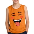 thumbnail image 3 of LIBRCLO Kids Tank Tops for Boys Size 6 Years Round Neck Lightweight Undershirts Casual Fashion Prints Sleeveless T Shirts Orange, 3 of 6