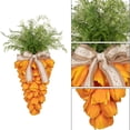 thumbnail image 5 of Wooowa Easter Carrot Bow Wreath, Spring Artificial Greenery Garland for Front Door, Wall, Window and Home Party Decor, 5 of 6