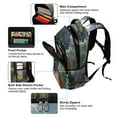 thumbnail image 5 of FORMRS Unisex Backpack Elementary School Travel Bookbag with Reflective Stripes, Wooden Boat, 5 of 7