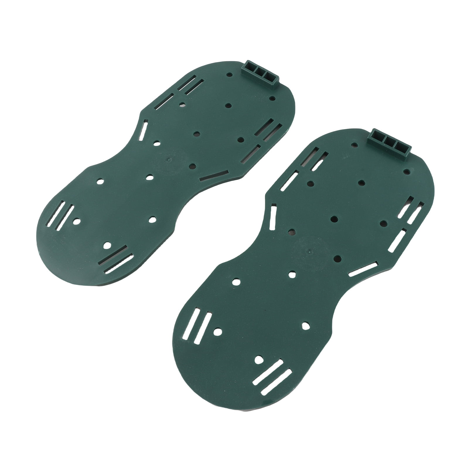 BIMZUC Lawn Aerator Shoes Spike Aerating Sandals with 2 Adjustable Straps Metal Buckles 26 Steel Spikes Heavy Duty Soil Aeration Tool 12.4 inches / 31.5 cm Green