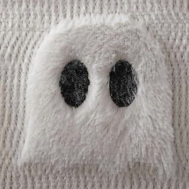 Halloween Cute Ghost Spooky Throw Pillow Covers, 18 x 18 Inch Horror Scary Cushion Case for Sofa Couch