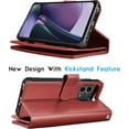 thumbnail image 5 of Tiflook Wallet Case for Motorola Moto G Stylus 5G (2023 Only) | XT2315, PU Leather ID Cash Credit Card Slots Holder Carrying Pouch Folio Flip Cover [Detachable Magnetic Hard Cases] Lanyard - Wine, 5 of 7