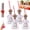 4pcs, variant on Reusable Tequila Bottle with Straw, 13oz Acrylic Patron Cups Empty for Drinks, 375ml Clear Shot Mini Plasti Bottles, Champagne Bottles Party Gifts for Champagne, Wine, Alcohol, Tequila