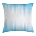 thumbnail image 1 of Modern Decor Throw Pillow Cushion Cover, Contemporary Geometric Squared Design with Lines Ombre like Colored Image, Decorative Square Accent Pillow Case, 20 X 20 Inches, White and Blue, by Ambesonne, 1 of 2