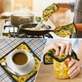 thumbnail image 4 of Sunflower Kitchen Oven Mitt and Pot Holder Sets 4 Pcs for Baking, Cooking and Grilling, Heat Resistant Up To 392 °F, 4 of 7