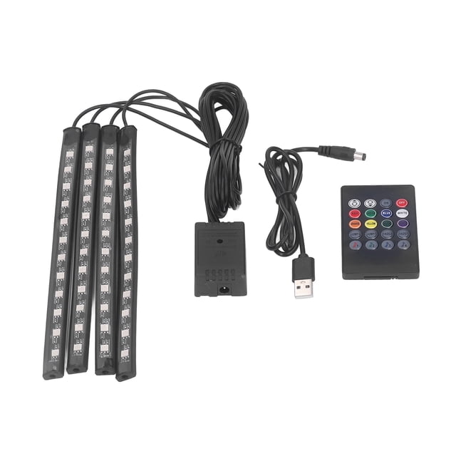 Luz LED de control de sonido NikouMX RGB 8 colores 48 LED