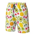 thumbnail image 2 of Yiaed Avocado And Pineapple Print Men's Swim Trunks with Lining Quick Dry Sports Shorts Beach Shorts Boardshorts-Medium, 2 of 5