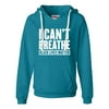 Womens I Can't Breathe Black Lives Matter Deluxe Soft Hoodie