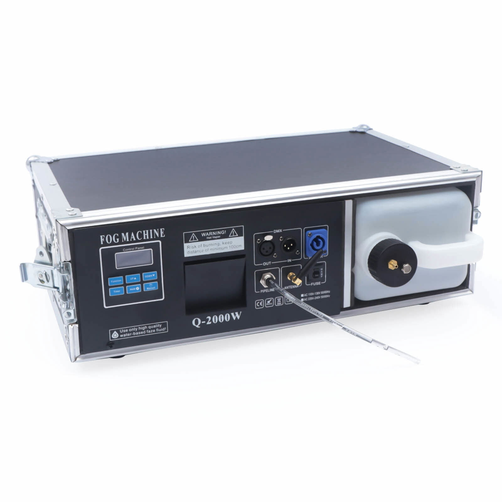 1500W Professional Haze Fog Machine, 3.5L Tank, Quick Warm-Up, DMX/Remote Control, Adjustable Smoke Output for Stage, Party, Studio, and Events