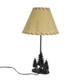 thumbnail image 3 of Zeckos Cast Iron Bear In The Forest Table Lamp 24 1/2 inches High Beige Shade, 3 of 5