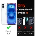 thumbnail image 2 of Diverbox Phone Case for iphone 16 with Screen Protector, Heavy Duty Protection Shockproof DropProof Cover Compatible with MagSafe - Black, 2 of 7
