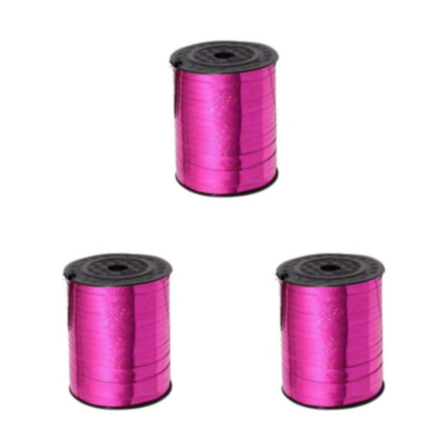 VONKY Plastic Decoration Ribbon And Durable Stunning Crafts And Gifts Environmentally Friendly Sturdy rose red 3Set