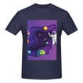 thumbnail image 4 of Bingfone Astronaut Men'S Loose Fit Short-Sleeve Pocket T-Shirt, 4 of 7