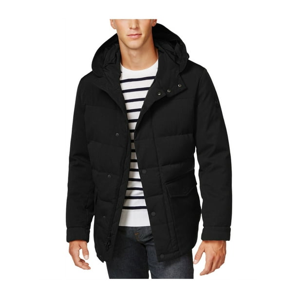 Michael Kors Mens Full Zip Quilted Jacket black 2XL Walmart