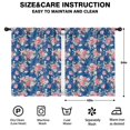 thumbnail image 2 of Blackout Kids Curtains,Blue Pioneer Flower Childrens Insulated Curtains Set Of 2,Bedroom Essentials,Toddler Room Decor 42x54in(106x137cm), 2 of 4