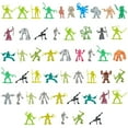 thumbnail image 2 of Playmates Teenage Mutant Ninja Turtles Collectible Mini Figures, Multicolored, 50 Pieces Bucket, 2 of 3