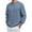Navy, variant on Brondbend Pullover Men Men's Sweatshirts Crew Neck Long Sleeves Tops Solid Color Stylish Plus Size Blouse Outdoor Sport Fall Winter Wear Army Green