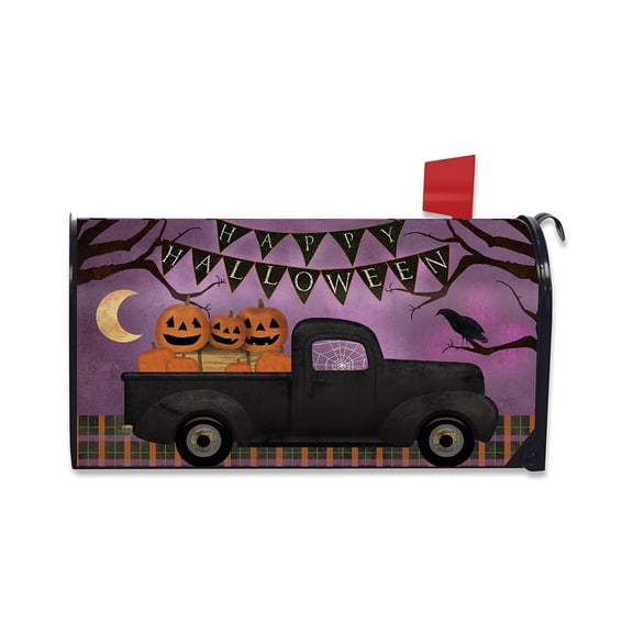 Briarwood Lane Mailbox Cover - Standard Size - Halloween Truck Primitive For Halloween Mailbox Cover