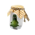 thumbnail image 1 of Estatua de pepinillo en frasco, figura de resina, artesanía, regalo de cumpleaños, adorno de mesa para Triste, 1 of 9