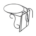 thumbnail image 2 of jinwen Railing Flower Pot Hanging Basket Iron Art Potted Display Rack for Deck Home A, 2 of 9