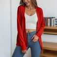 thumbnail image 2 of GEWSEY Women's Button Down Crew Neck Long Sleeve Soft Knit Cardigan Sweaters (Red, S), 2 of 6
