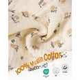 thumbnail image 3 of FURTALK 3 Pack Baby Bonnet Muslin Cotton Soft Adjustable Chin Strap for Infant Boys Girls, 3 of 5