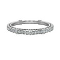 thumbnail image 4 of Diamond Wedding Band Matching to Vintage Diamond Wedding Ring 18K White Gold 0.17 Carat (G,SI), 4 of 5
