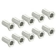 thumbnail image 1 of Unique Bargains 25mm Long Pipe Hexagon Countersunk Flat Head M10 Thread Lamp Rod 10 Pack, 1 of 5